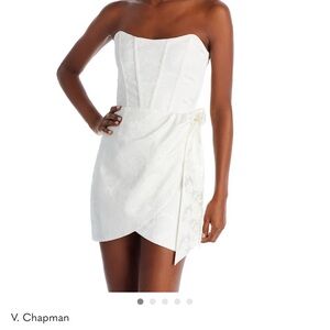 V. Chapman Cream Strapless Dress